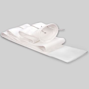 FILTRO TIPO BOLSA TETRATEX ON POLYESTER CHAMUSCADO CON CABLE DE CONEXIÓN A TIERRA DE COBRE, 72,64 MM DE X 622,3 MM L (2,86" DE X 24,50" L)