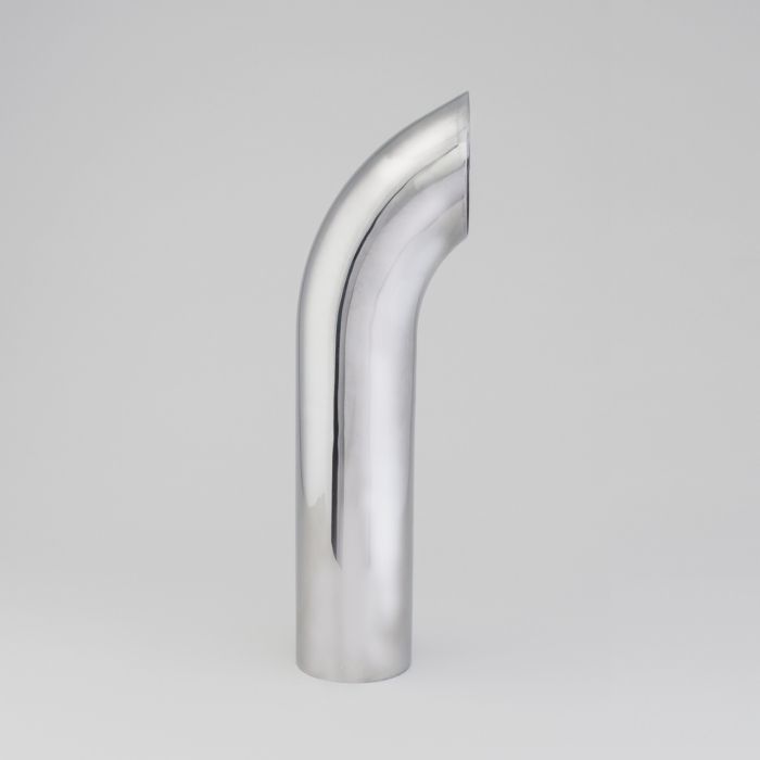 BAJANTE, CURVO 5 PULG DE X 24 PULG CROMO