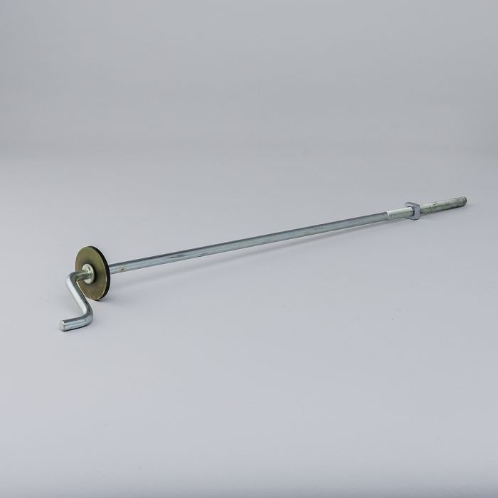 EXTREMO RANURADO PARA VARILLA DE PALANCA REVESTIDA EN ZINC PARA FILTRO DE 26 "